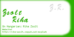 zsolt riha business card